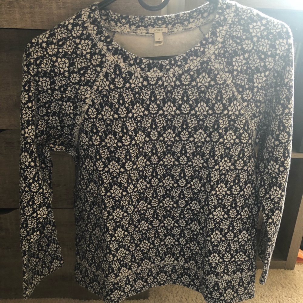 Jcrew patterned cotton sweatshirt